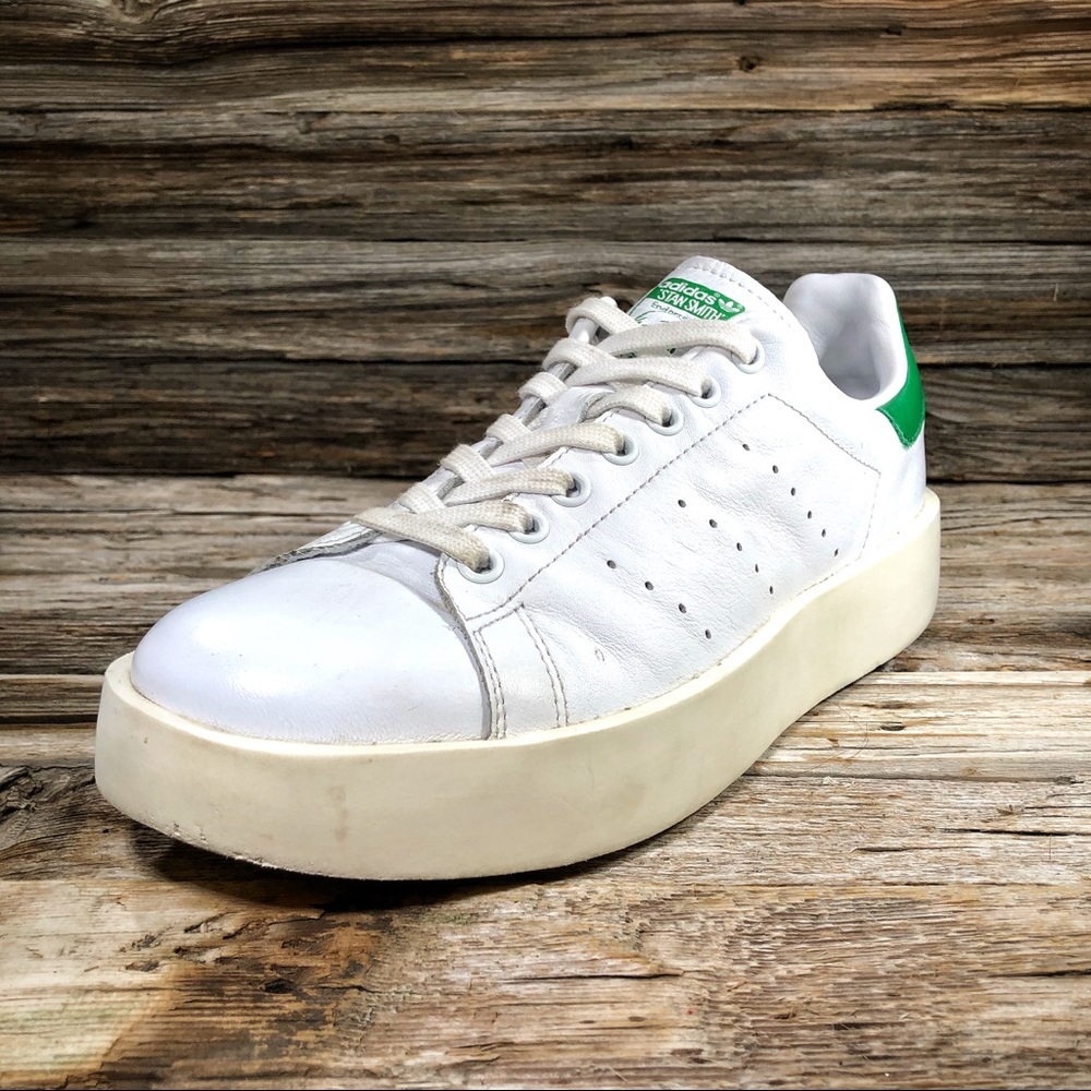 Adidas Stan Smith Original White Green Sneakers - Picture 1 of 8
